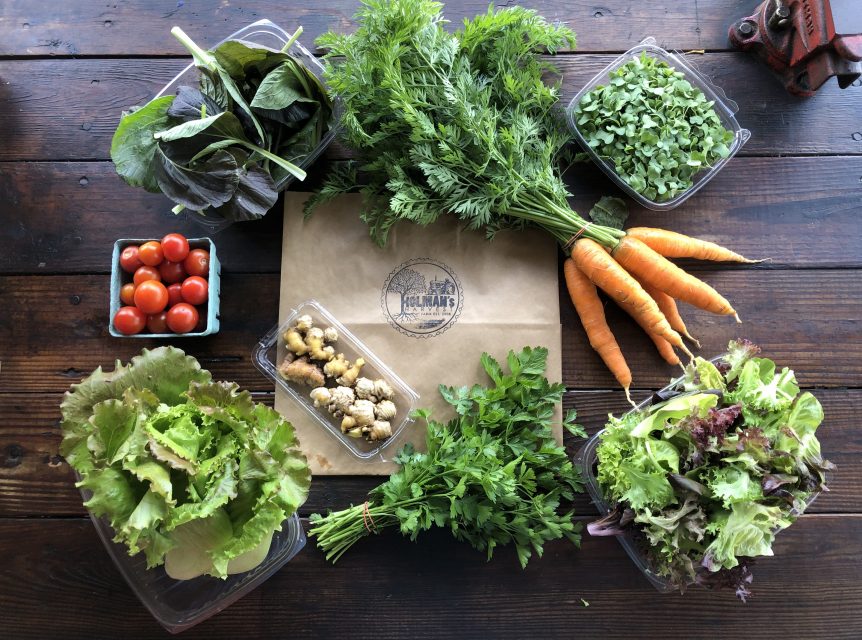 Top view of so many vegetables on the table